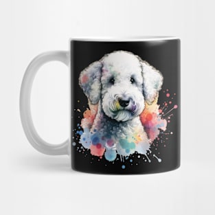 Watercolor Bedlington Terrier Mug